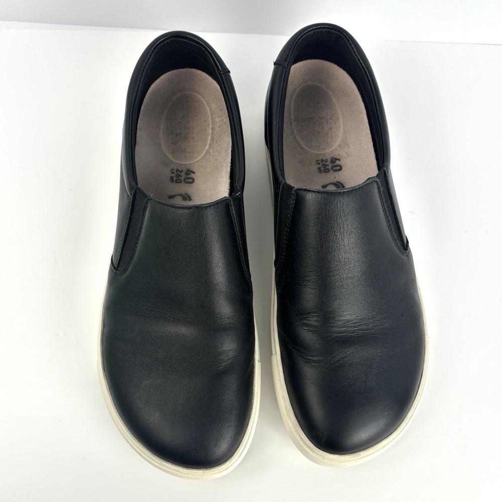 Birkenstock Oswego Slip On Sneakers Black Leather EU 40 US 9-9.5 Portugal - Picture 11 of 13